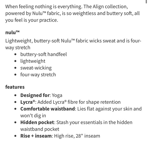 Lululemon Align High-Rise Pant 28" Size 2 - Picture 8 of 10